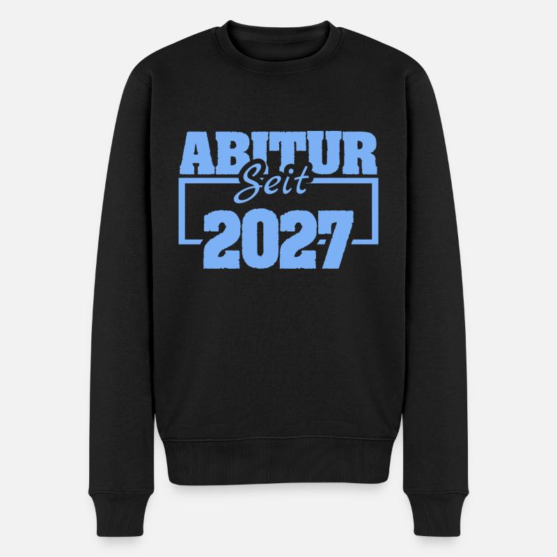 Abi 2027 - Männer Premium Bio Pullover - Schwarz