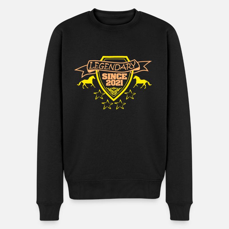 seit 2021 - Männer Premium Bio Pullover - Schwarz