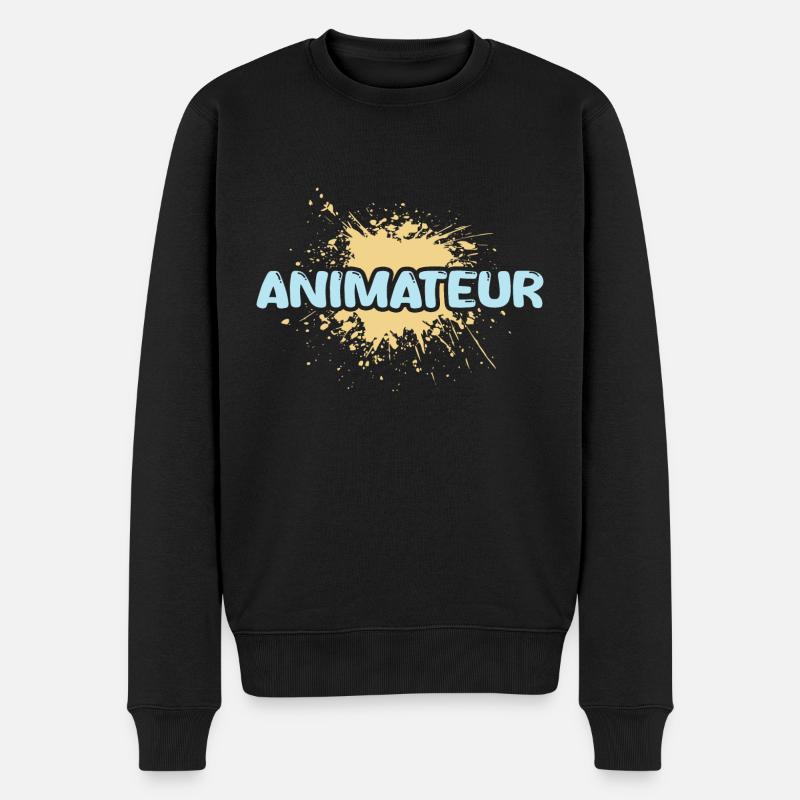 Job Animateur - Männer Premium Bio Pullover - Schwarz