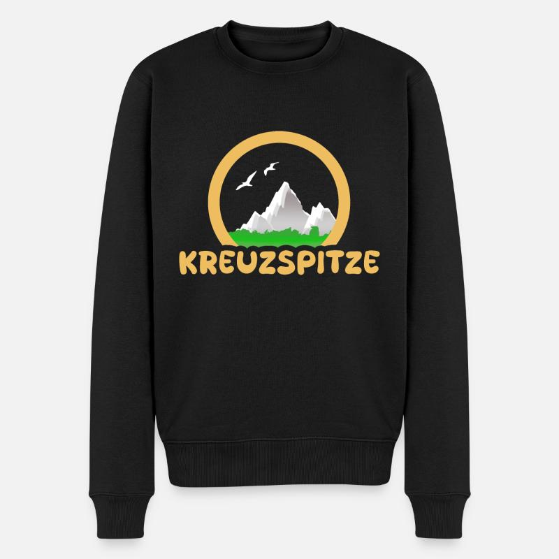 Kreuzspitze comme trekking - Pull Premium bio Homme - noir