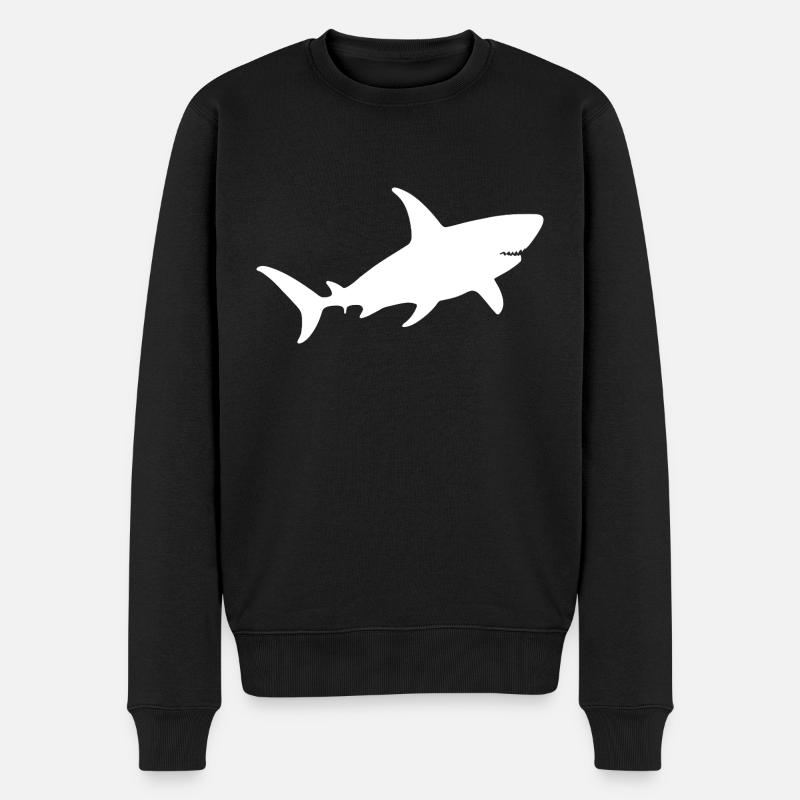 Requin - Pull Premium bio Homme - noir
