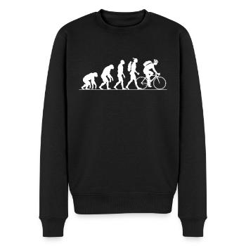 Evolution Radfahren Radfahren Biker Radfahren - Männer Premium Bio Pullover - Schwarz - Vorne - Nico (187cm)