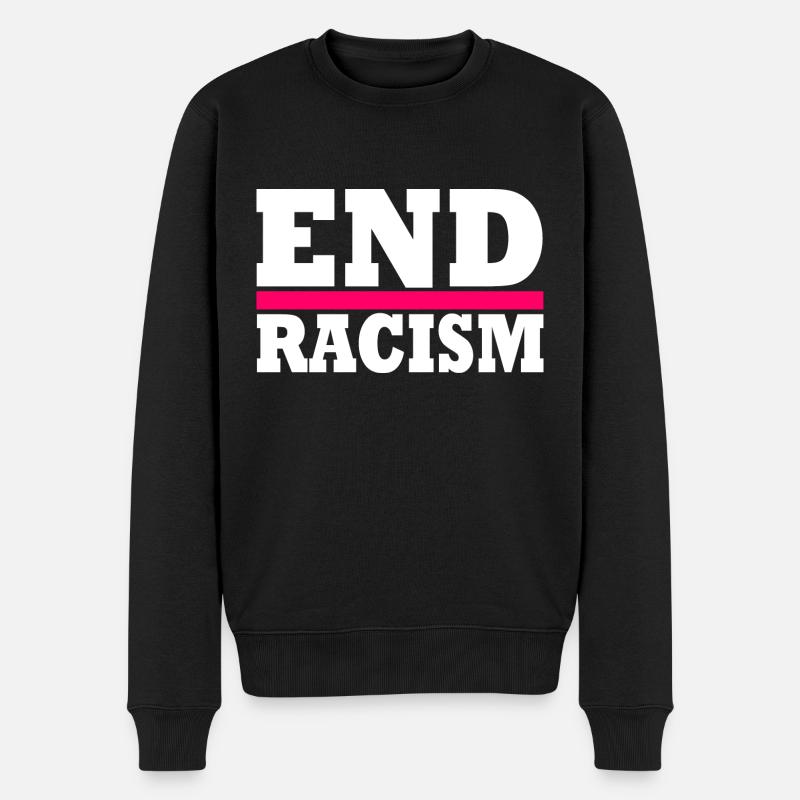 End Racism - Pull Premium bio Homme - noir