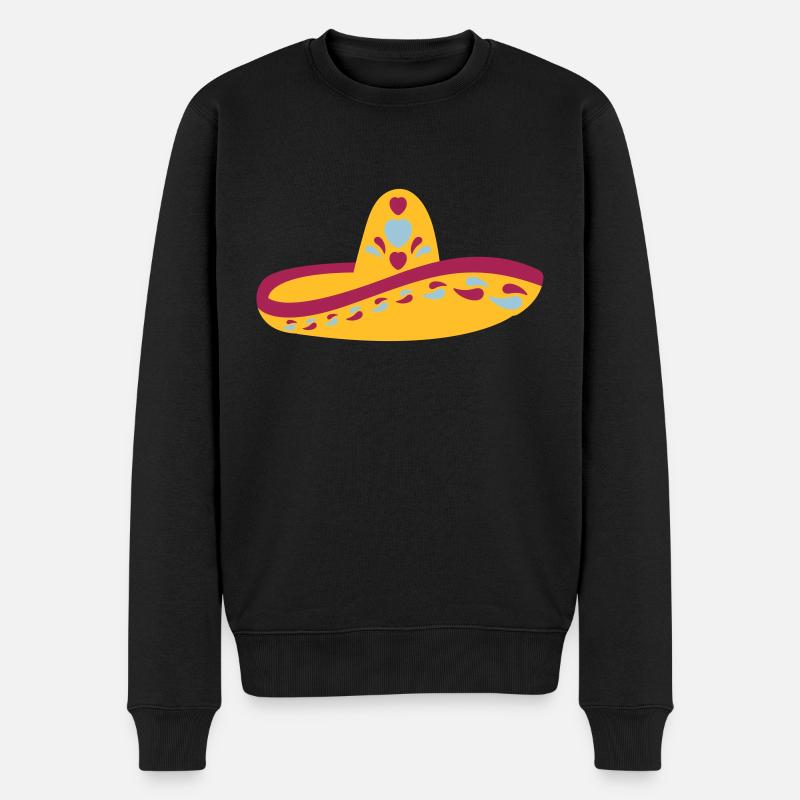 Sombrero - Männer Premium Bio Pullover - Schwarz