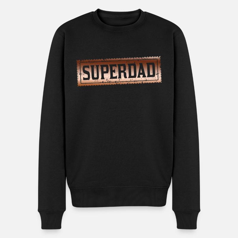 Superdad - Pull Premium bio Homme - noir