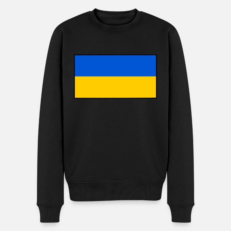 Ukraine - Männer Premium Bio Pullover - Schwarz