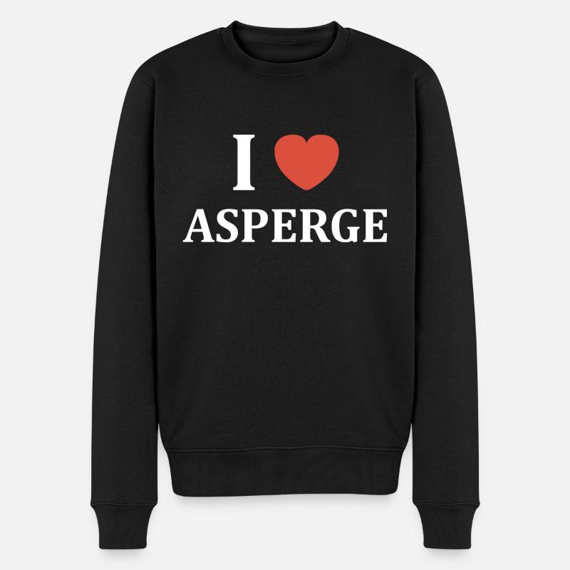 i love asperge - Pull Premium bio Homme - noir