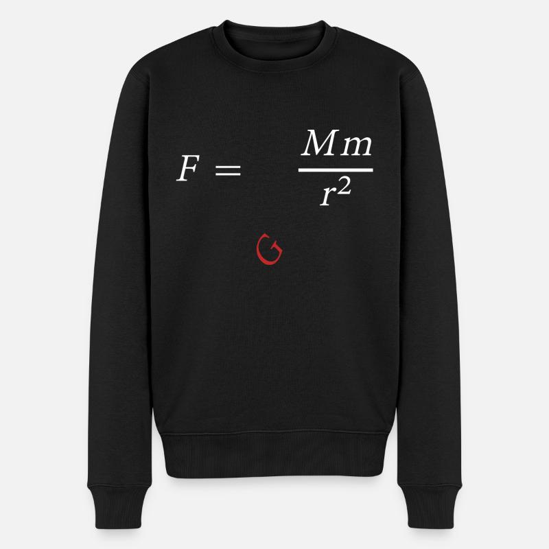 Isaac Newton - Pull Premium bio Homme - noir