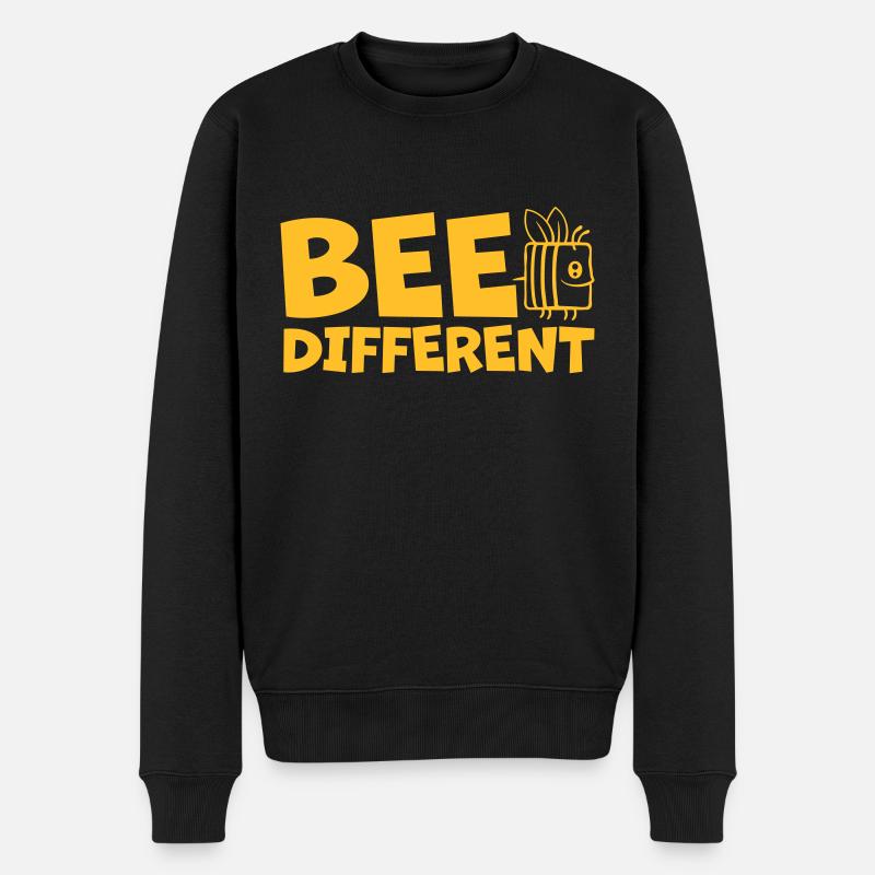 bee citation différente - Pull Premium bio Homme - noir