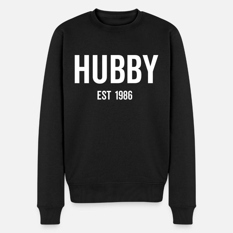 Hubby Est 1986 - Pull Premium bio Homme - noir