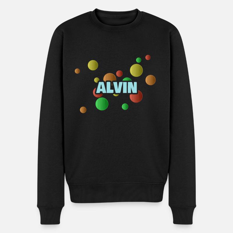 Bällebad Alvin - Männer Premium Bio Pullover - Schwarz