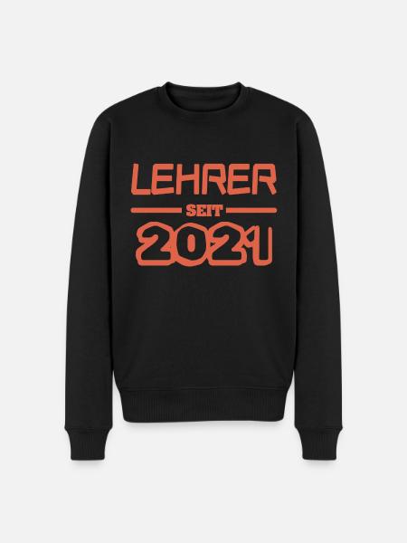 Jahr 2021 - Männer Premium Bio Pullover - Schwarz