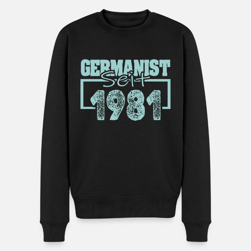 seit 1981 - Männer Premium Bio Pullover - Schwarz