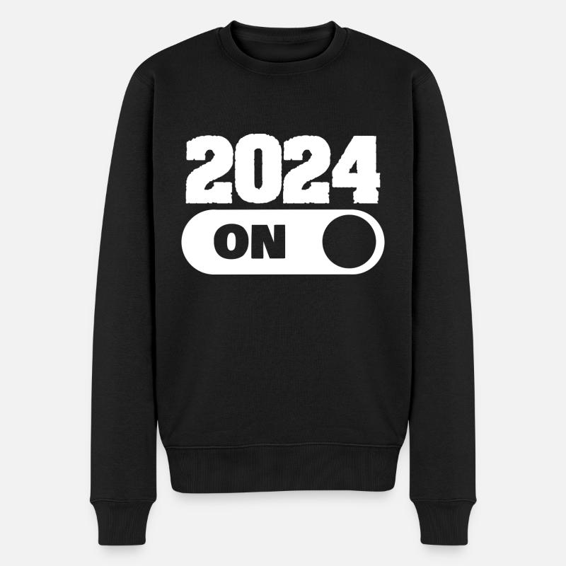 2024 - Männer Premium Bio Pullover - Schwarz