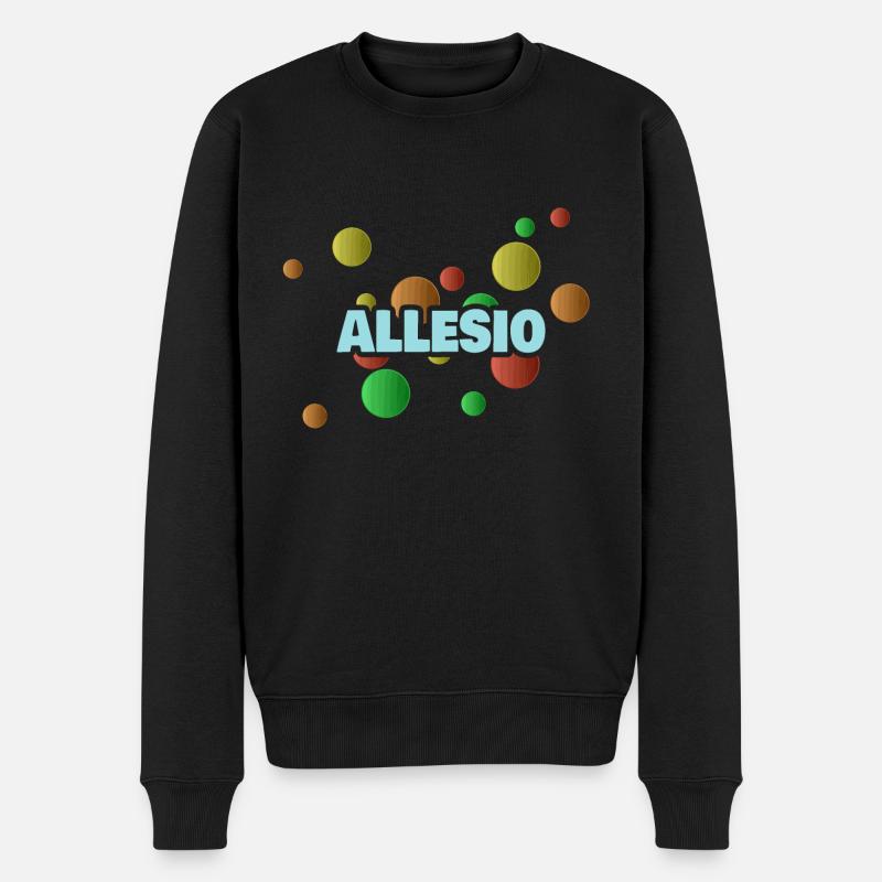 Geschenk für Allesio - Männer Premium Bio Pullover - Schwarz