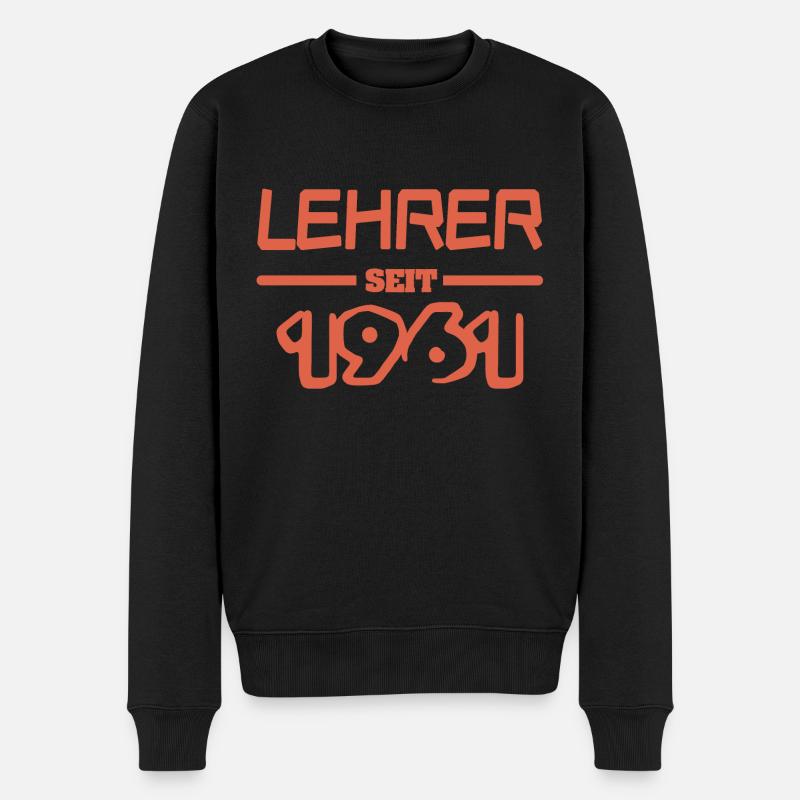 1961 - Männer Premium Bio Pullover - Schwarz