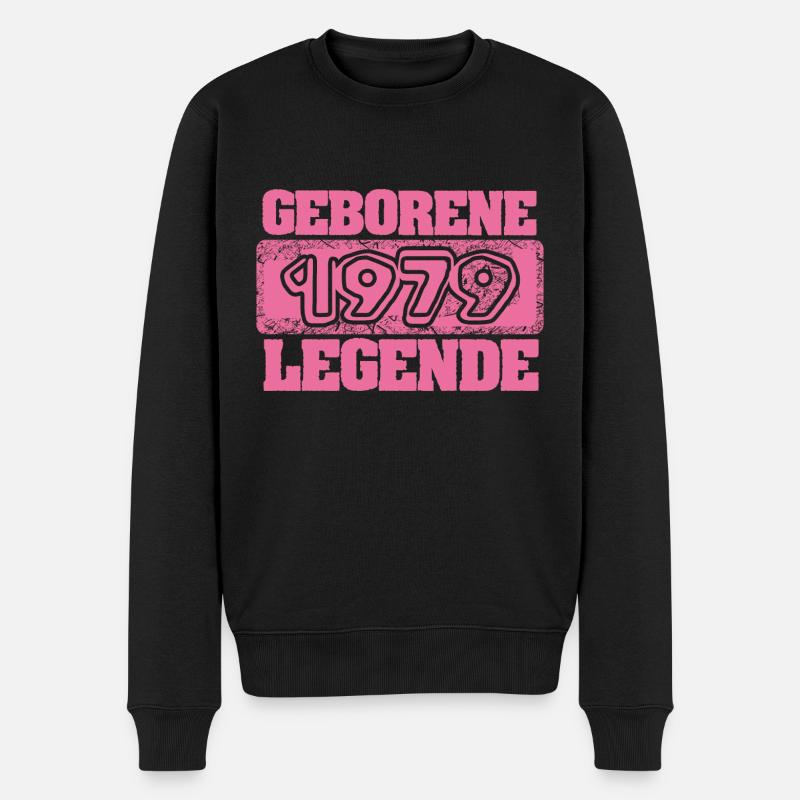 1979 - Männer Premium Bio Pullover - Schwarz
