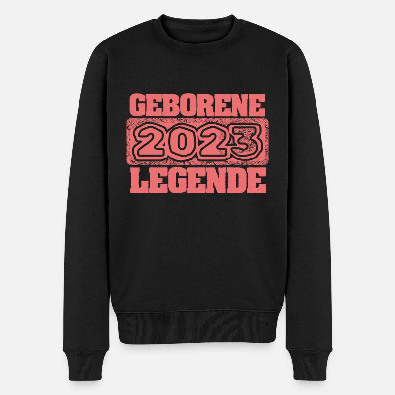 2023 - Männer Premium Bio Pullover - Schwarz