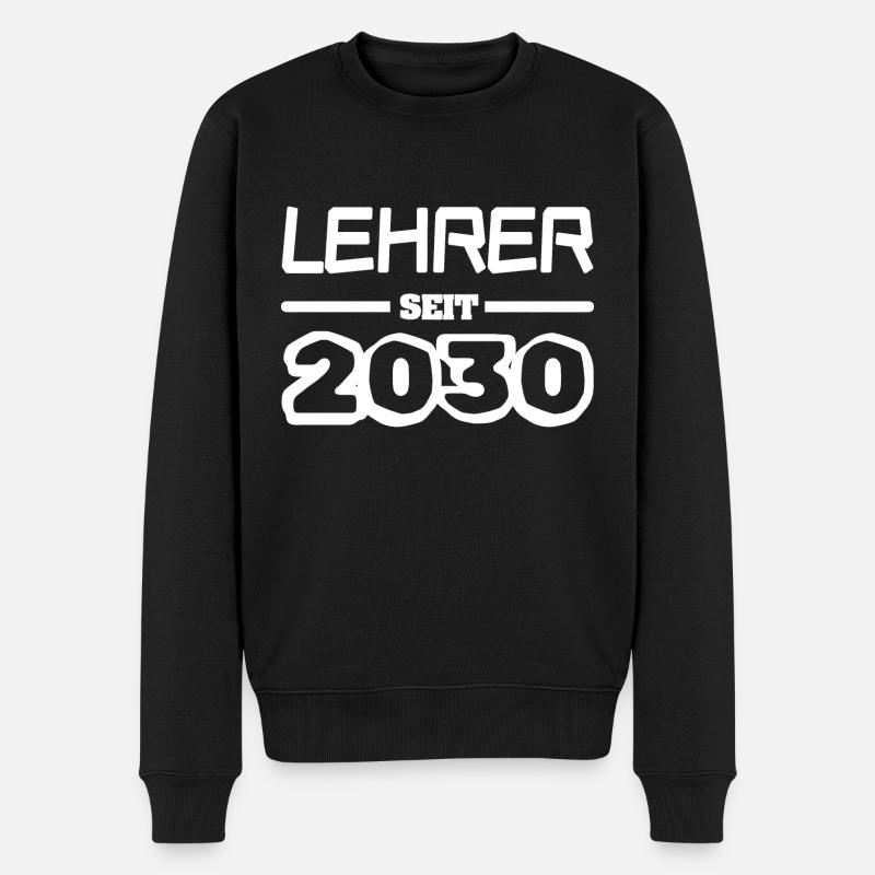 Lehrerin 2030 - Männer Premium Bio Pullover - Schwarz