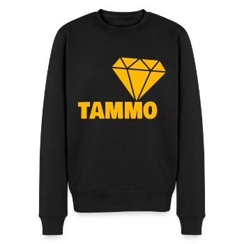 Noble Tammo - Men's Premium Organic Jumper - black - Front - Nico (187cm)