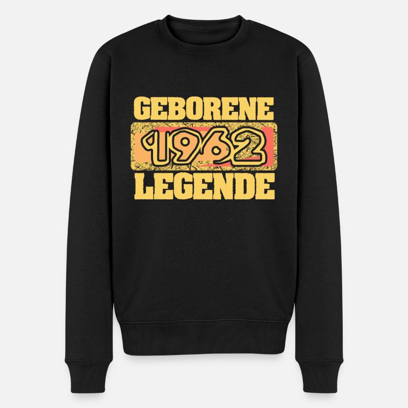 E 1962 - Männer Premium Bio Pullover - Schwarz