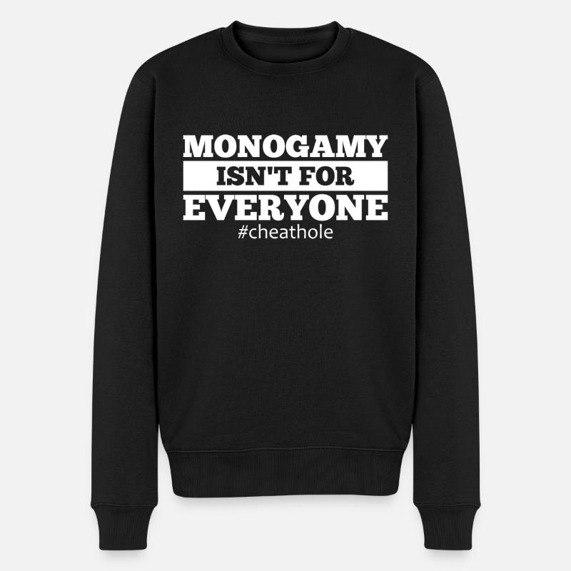Cheater Relationship Revenge Cheating Disloyal - Männer Premium Bio Pullover - Schwarz