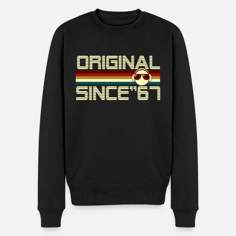 Seit 67 - Männer Premium Bio Pullover - Schwarz