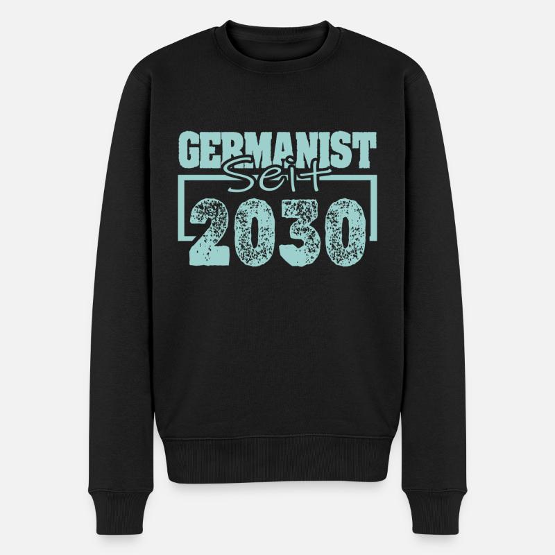 2030 - Männer Premium Bio Pullover - Schwarz