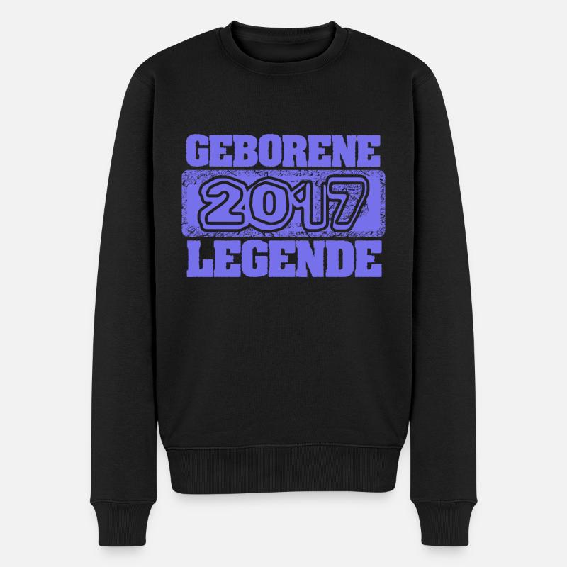 2017 - Männer Premium Bio Pullover - Schwarz