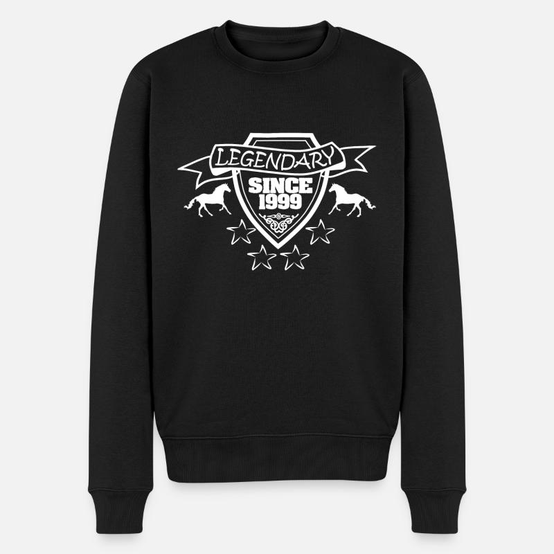 Cheval 1999 - Pull Premium bio Homme - noir