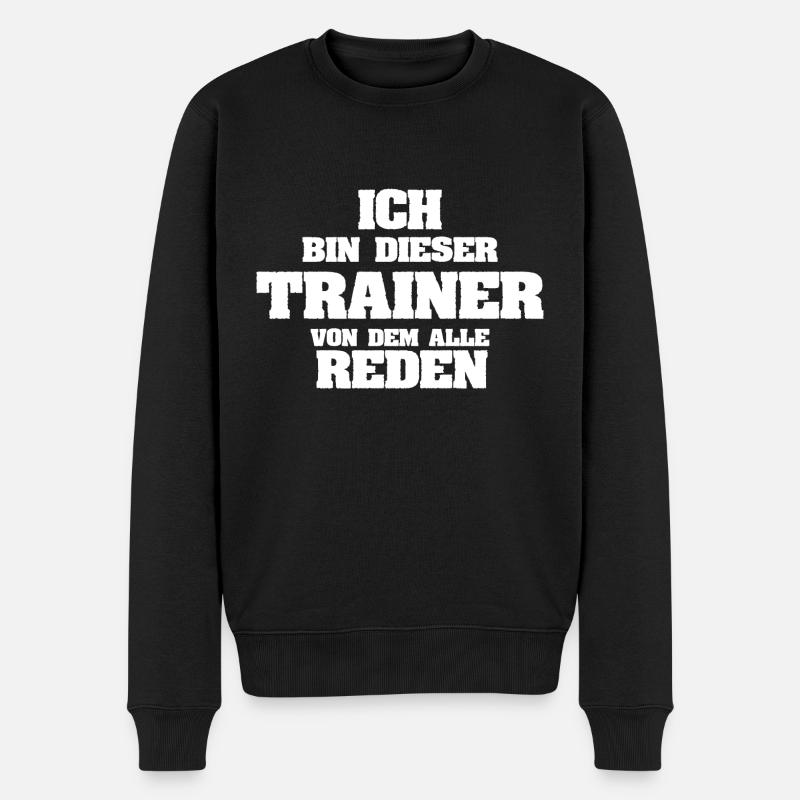 Cadeau pour l’entraîneur - Pull Premium bio Homme - noir