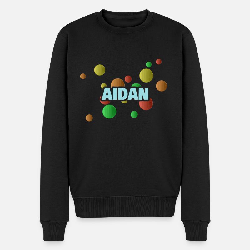 Aidan Aidan - Männer Premium Bio Pullover - Schwarz
