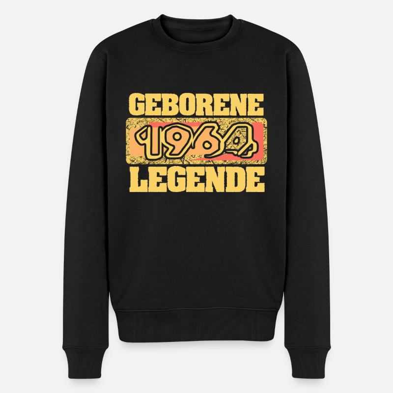 1964 - Männer Premium Bio Pullover - Schwarz