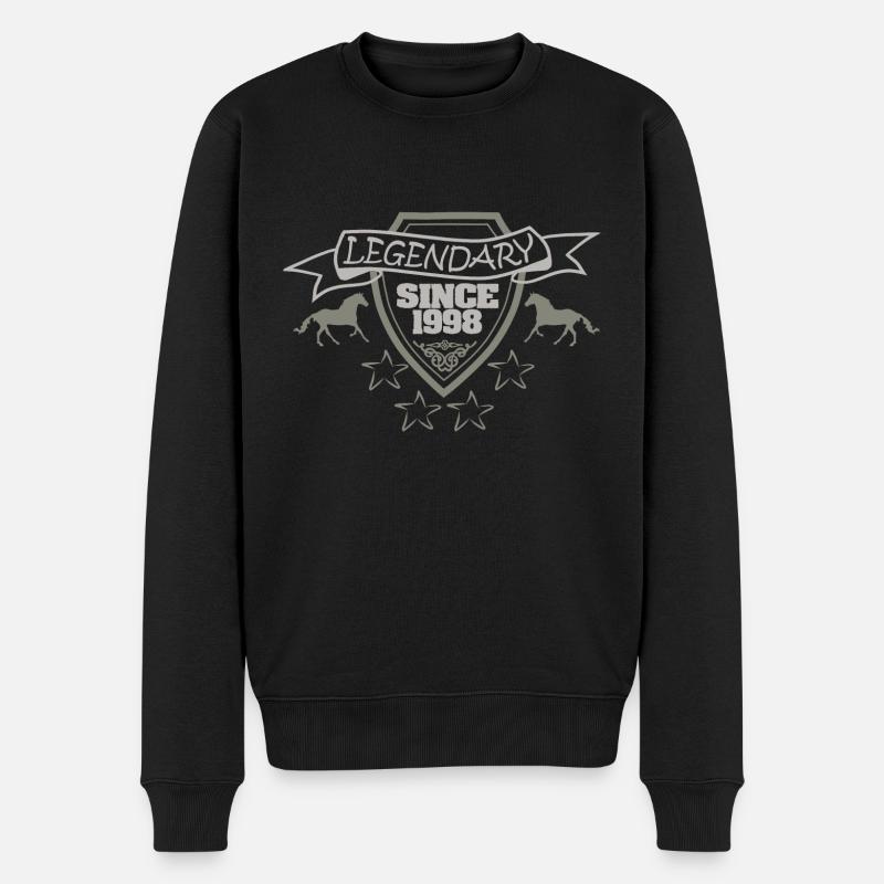 Horse 1998 - Männer Premium Bio Pullover - Schwarz