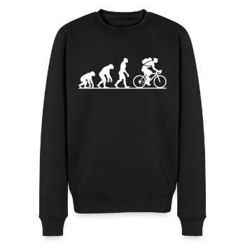 Evolution Radfahren Radfahren Biker Radfahren - Männer Premium Bio Pullover - Schwarz - Vorne - Nico (187cm)