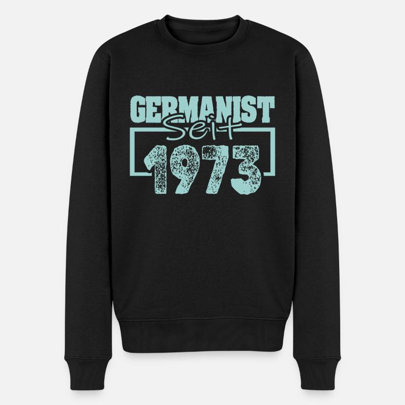 1973 - Männer Premium Bio Pullover - Schwarz