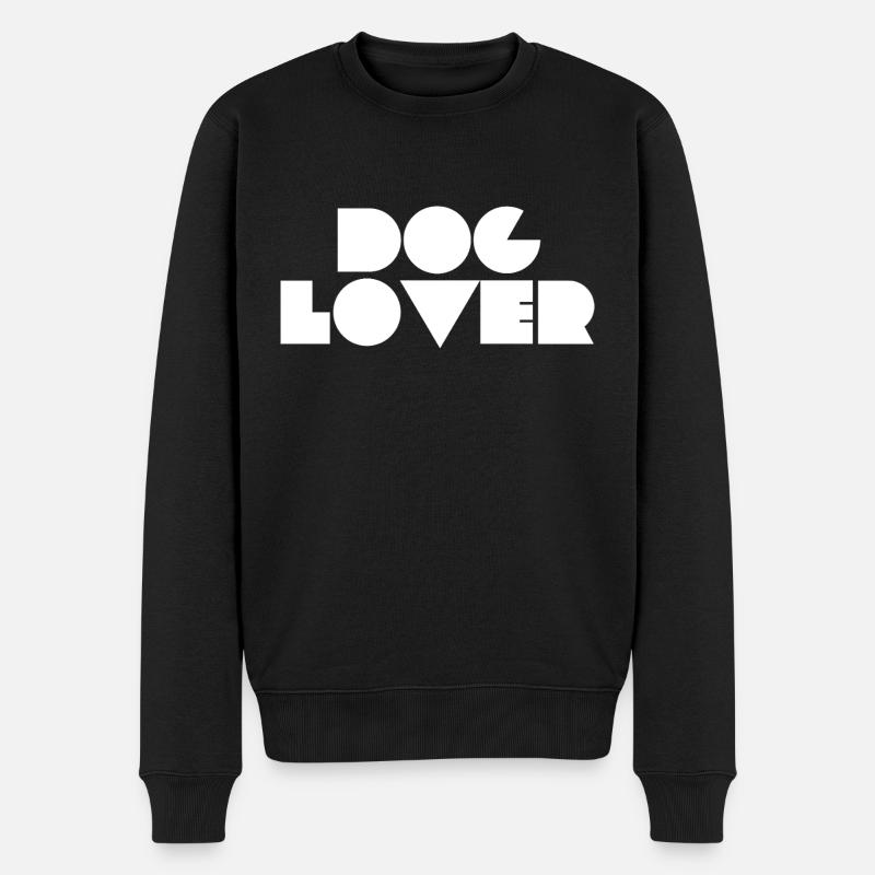 dog lover - Men's Premium Organic Jumper - black