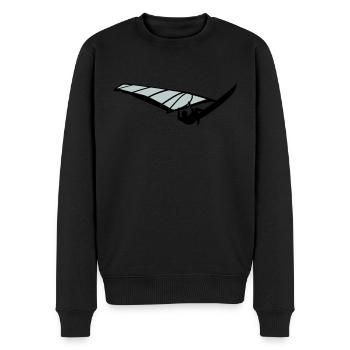 Windsurfer - Männer Premium Bio Pullover - Schwarz - Vorne - Nico (187cm)