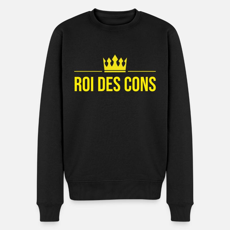 Roi des cons - Pull Premium bio Homme - noir