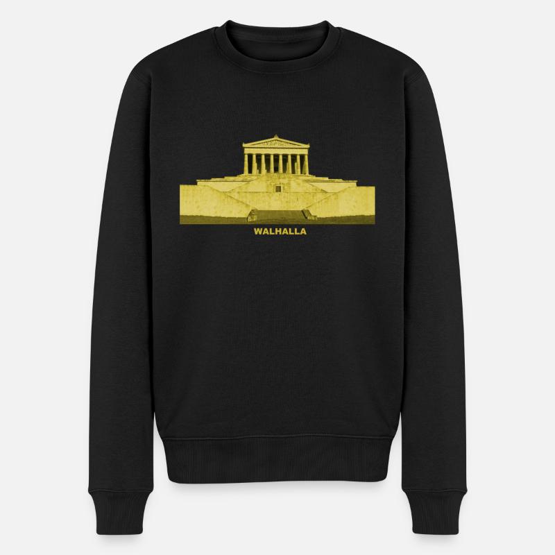Walhalla Donaustauf Regensburg Gedenkstätte - Männer Premium Bio Pullover - Schwarz