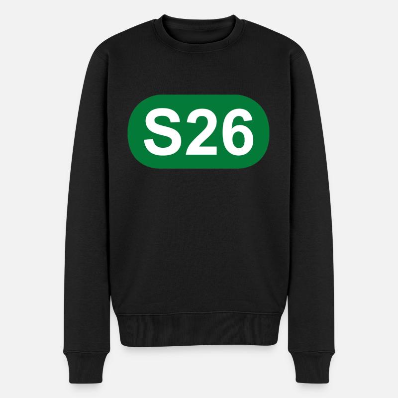 S-Bahn Berlin S26 - Männer Premium Bio Pullover - Schwarz