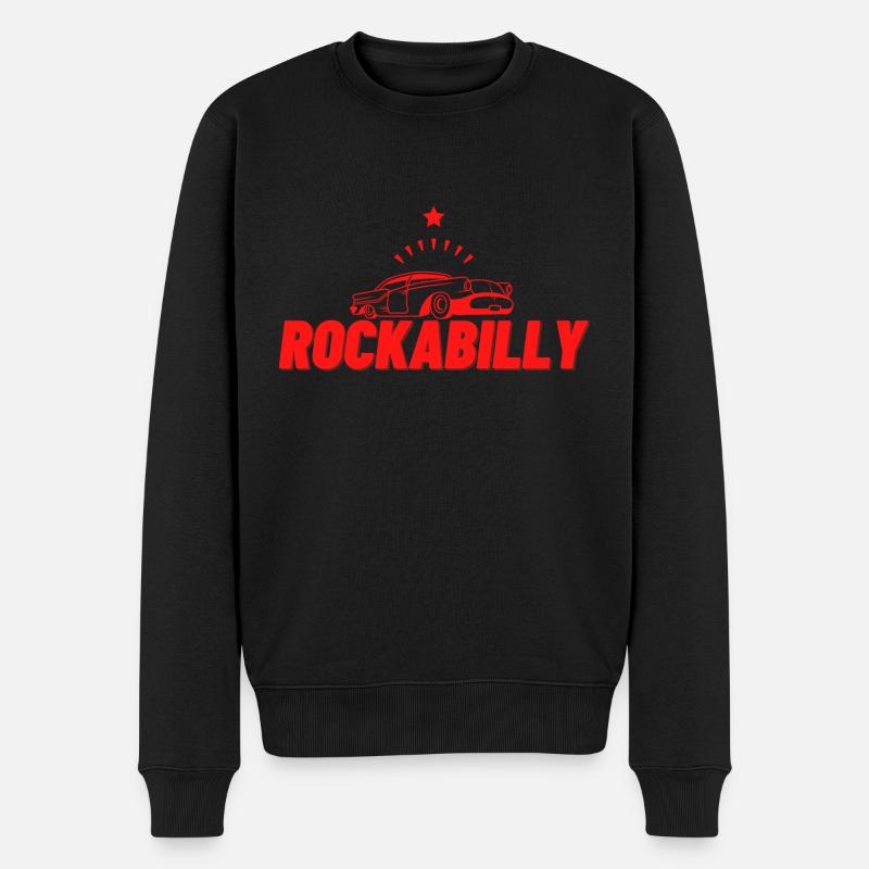 Rockabilly - Pull Premium bio Homme - noir