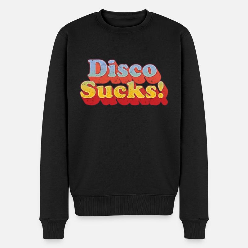 disco suce rétro - Pull Premium bio Homme - noir
