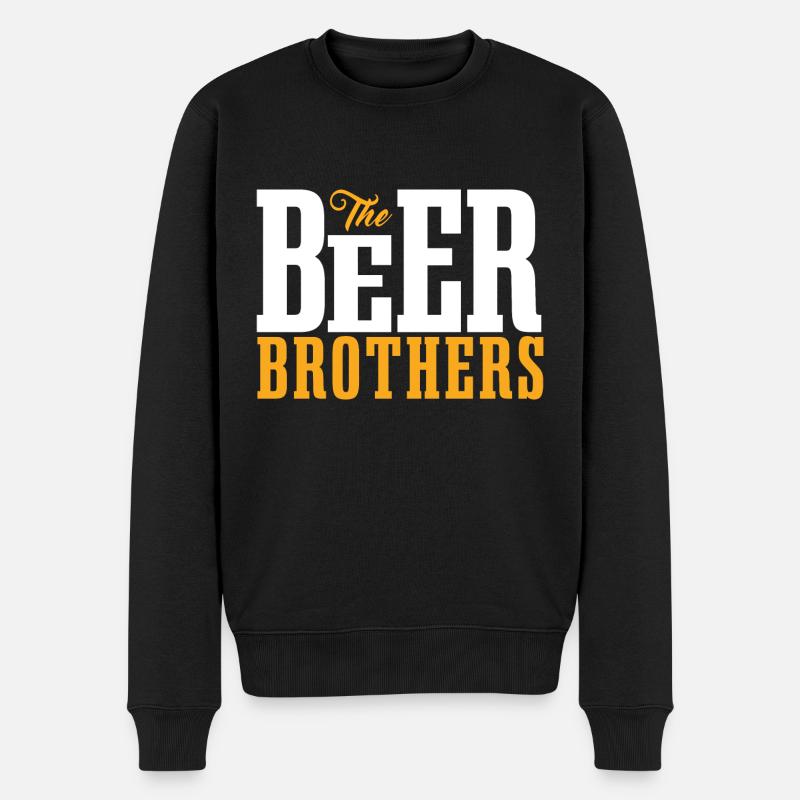 Bierbruder - Männer Premium Bio Pullover - Schwarz