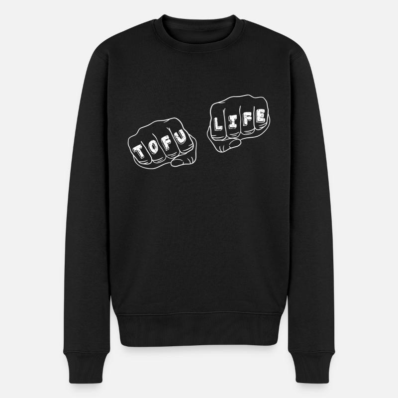 Tofu Life - Männer Premium Bio Pullover - Schwarz