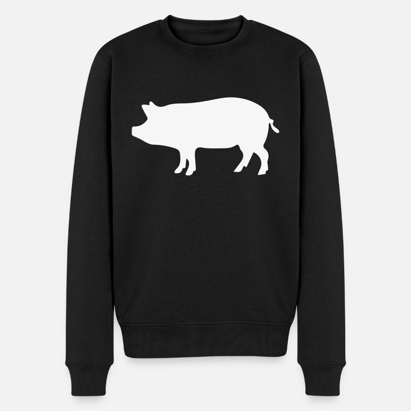 Cochon / 1c - Pull Premium bio Homme - noir