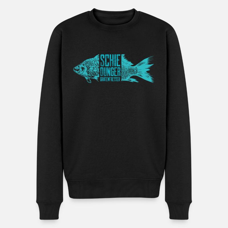 Südharz Merch - Schiedunger Grätenfresser - Männer Premium Bio Pullover - Schwarz