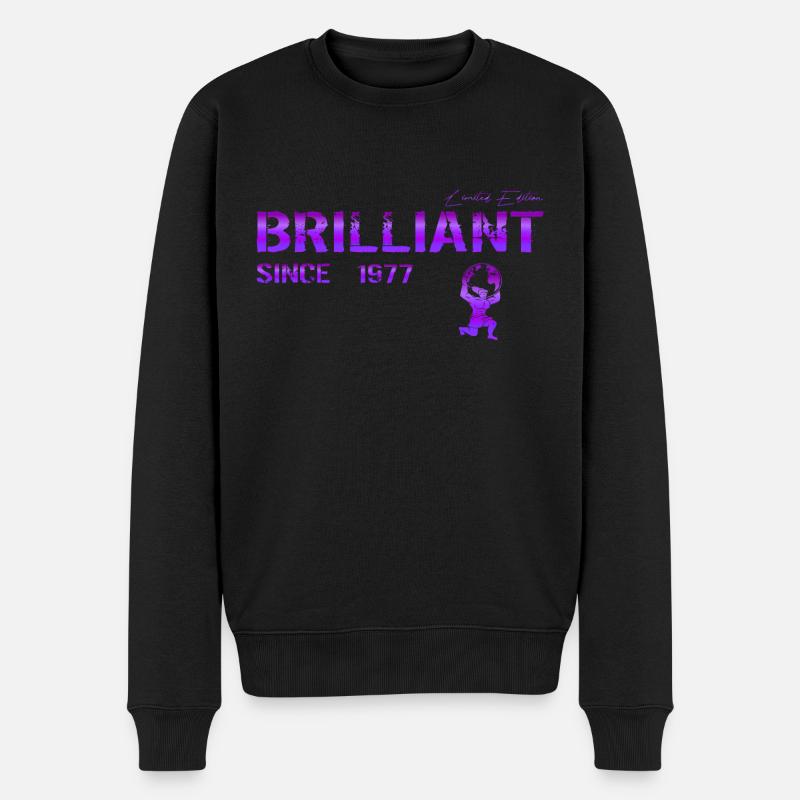 Brillant depuis 1977 - Pull Premium bio Homme - noir