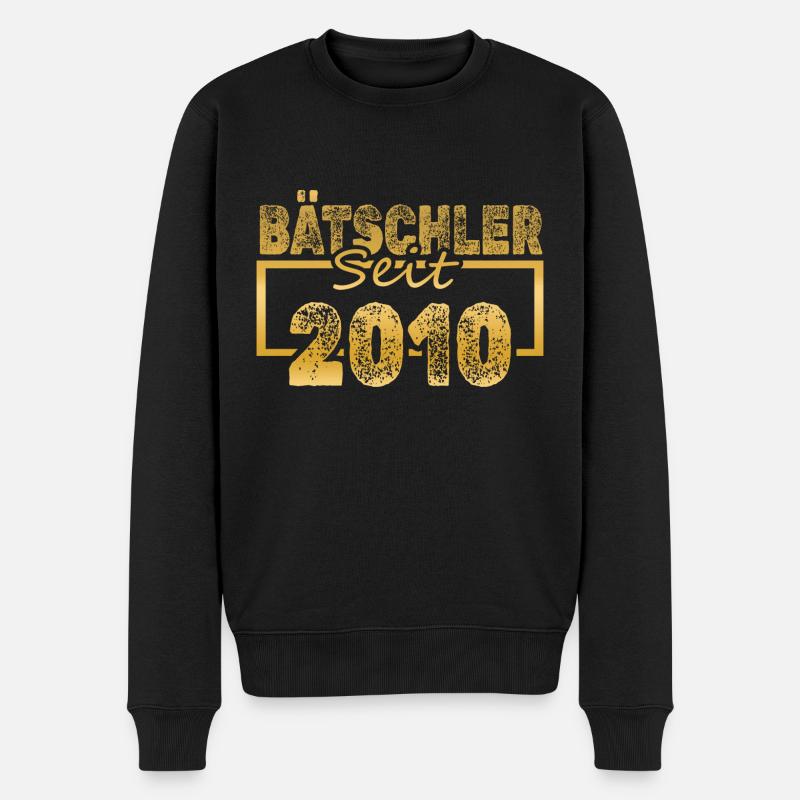 2010 - Männer Premium Bio Pullover - Schwarz