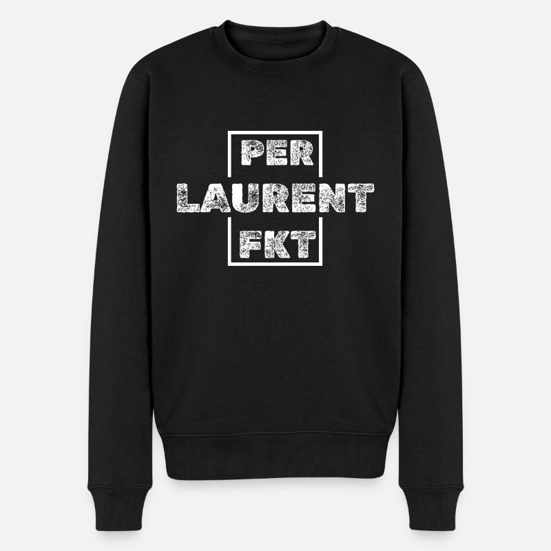 Perfekt Laurent - Männer Premium Bio Pullover - Schwarz